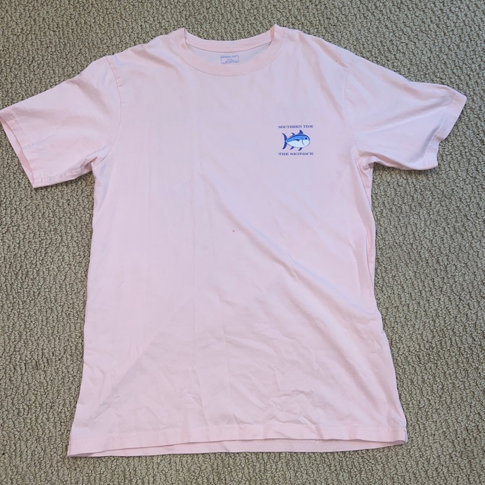 SOUTHERN TIDE PINK SHORT SLEEVE SHIRT